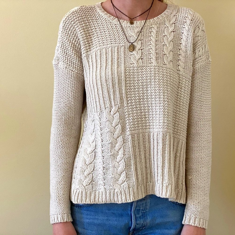 Cream Knit Sweater